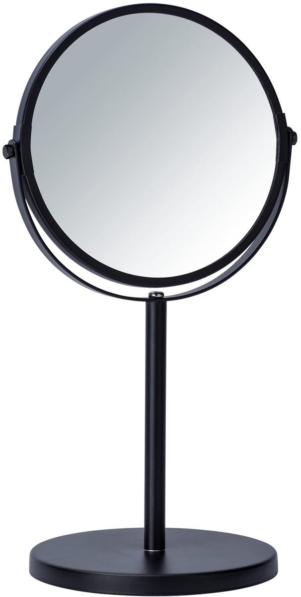 Wenko Opmaakspiegel 16 Cm Glas/staal Zwart