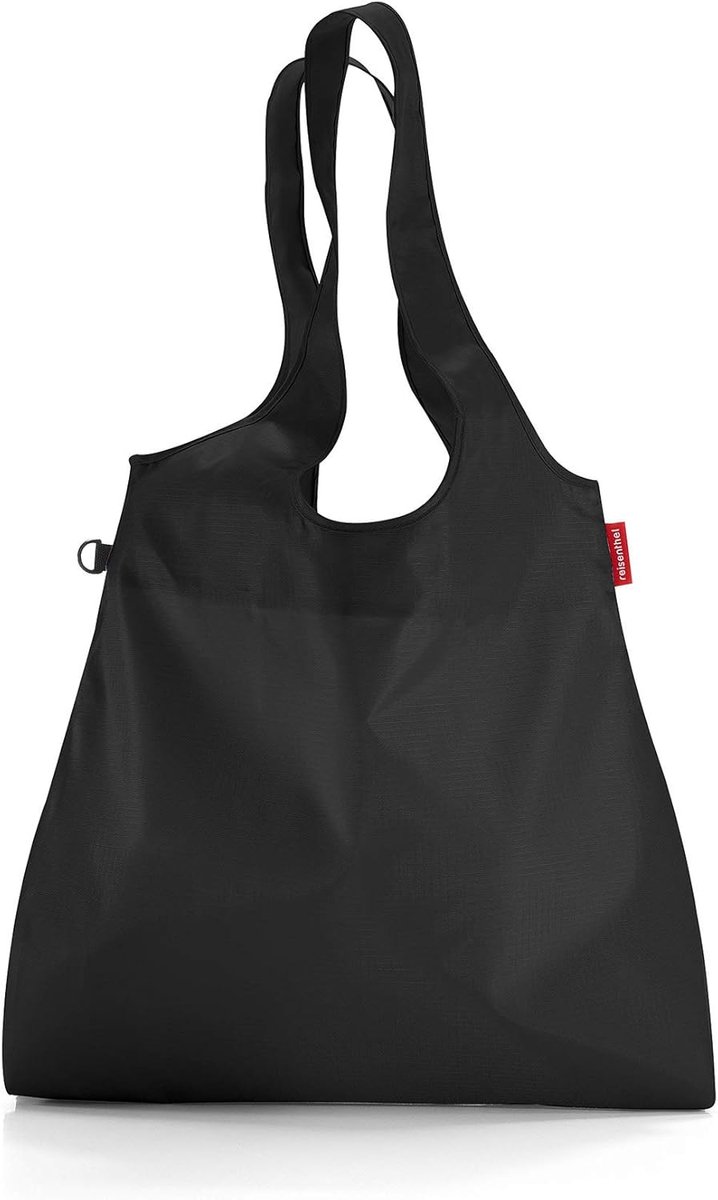 Mini Maxi Shopper L - Zwarte Boodschappentas