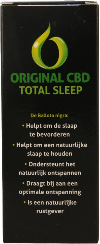 Original CBD Total Sleep 100ML- Weer lekker en ontspannen slapen door Balotta Nigra - het slaapmutsje (elschscholzia californica) en Passiebloem