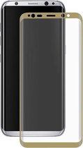 Samsung Galaxy S8 Plus (S8+) screenprotector, full screen tempered glass (glazen screenprotector), gouden randen - Glasplaatje / Screen Protector Geschikt Voor: Samsung Galaxy S8+