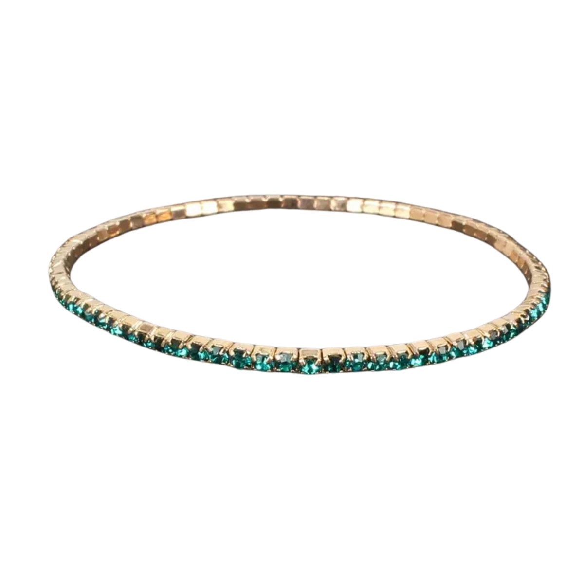Livano Armband - Staal - Nep Zilver - Dames - Groen
