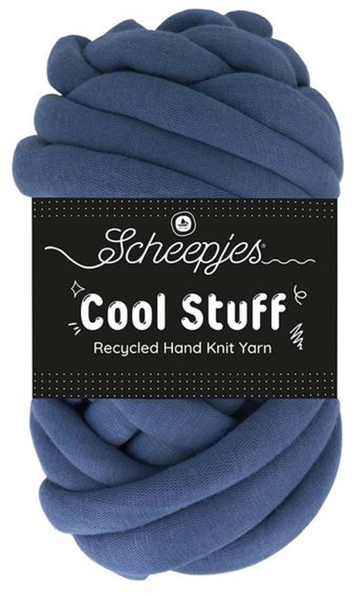 Rouleau de fil Scheepjes Cool Stuff couleur Deep Dive bleu.