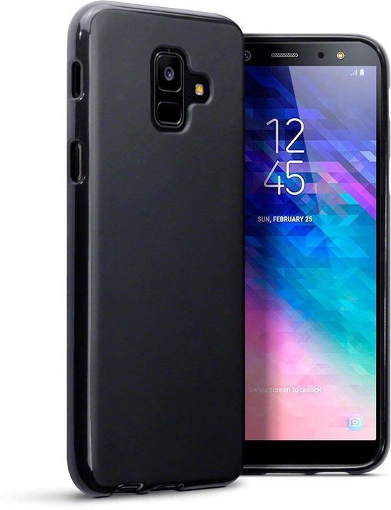 bol.com | Hoesje voor Samsung Galaxy A6 (2018), gel case, mat zwart