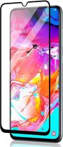 Samsung Galaxy A70 screenprotector - tempered glass (glazen screenprotector) - zwarte randen - Screen Protector - Glasplaatje Geschikt Voor: Samsung Galaxy A70