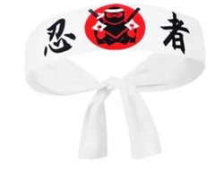 Japanse hachimaki hoofdband wit - bandana / aziatische / azie / sushi / japan / hoofd