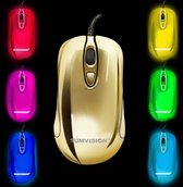 Sumvision - PLASMA - Illuminating LED - Gaming mouse - Goudkleurig - Game Muis