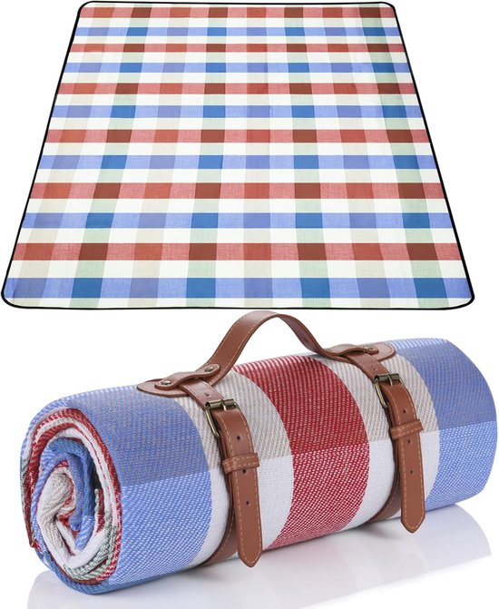 Picknickdeken 150x200 Cm – Waterdicht, Geïsoleerd, Met Draaggreep, Zand- & Vochtafstotend, Perfect Voor Strand, Camping, Park & Outdoor