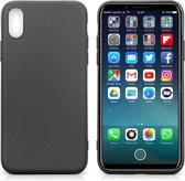 Hoesje voor Apple iPhone X en iPhone XS, gel case, zwart