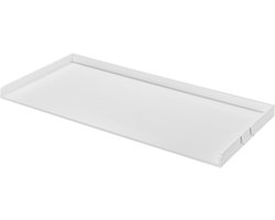 Wasmachine-Droger Werkblad, 137,2 x 68,6 cm Houten Werkblad met anti-slip Pads, Waterafstotend voor Organisatie en Opslag in de Wasruimte, meer Ruimte en Functionaliteit, Wit