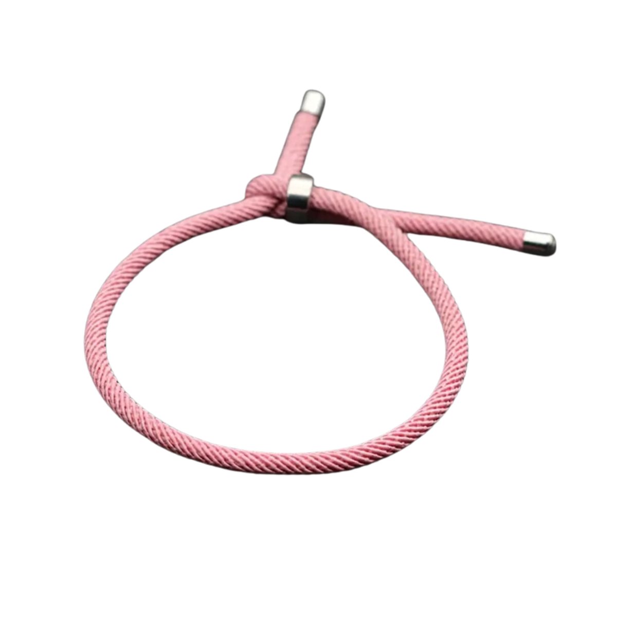 Bovista Armband - Staal - Nep Zilver - Dames - Roze
