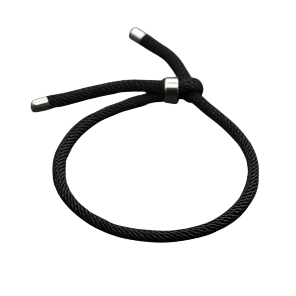 Livano Armband - Staal - Nep Zilver - Dames - Zwart