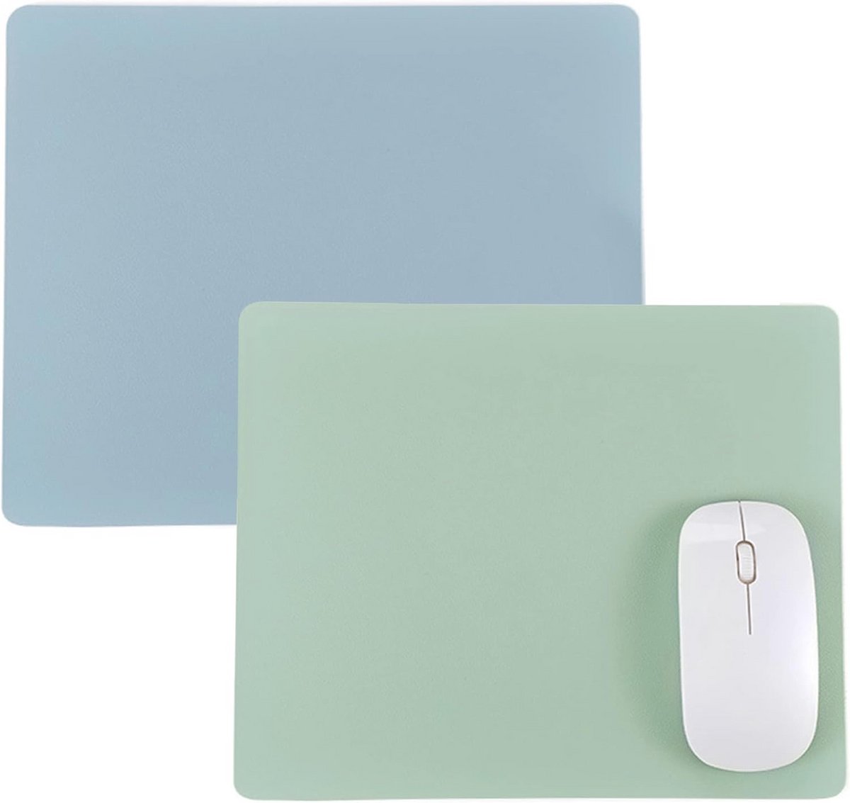 Muismat Set van 2 - Anti-slip Gaming Muismatten met Genaaide Randen voor Computer en Laptop