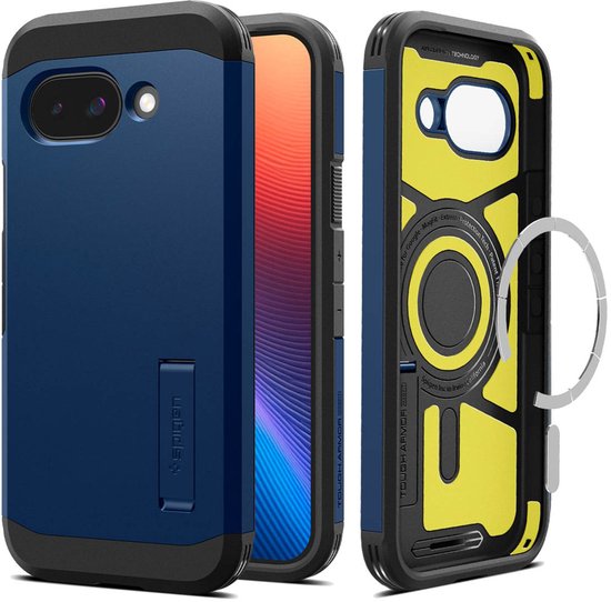 Spigen Tough Armor Backcover geschikt voor MagSafe voor de Google Pixel 9A - Navy Blue