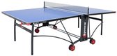 Sponeta® S3-87e Tafeltennistafel Outdoor - Pingpongtafel voor Buiten - Blauw - LxBxH 274x184x76cm - Inklapbaar - Inclusief tafeltennisnet en 2 batshouders - 5mm Weerbestendig blauw tafelblad - 10 Jaar garantie - Made in Germany