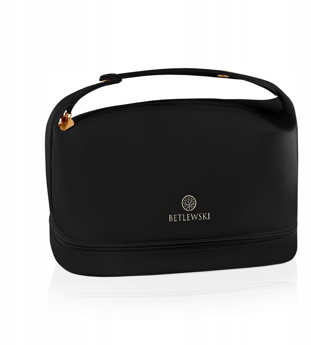 Cosmetische tas met handvat zwart MELLOW