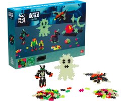 Plus-Plus Learn to Build 500 delige bouwset - 3928 - Bouwspeelgoed - Constructiespeelgoed - Set met Glow in the dark bouwstenen - Vanaf 5 jaar