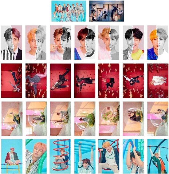 Vanaf daar spellen domesticeren BTS Merchandise- BTS Lomo Cards 30x Fotokaartjes Love Yourself- BTS Merchandise  Nederland | bol.com