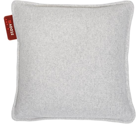 Stoov Warmtekussen | Ploov Light Grey | Duurzaam & Draadloos | Infrarood warmtekussen | 45x45 cm | Plus batterij