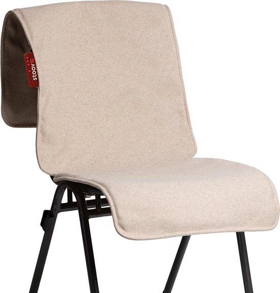 Stoov S2 Warmtedeken | Big Hug XL | Duurzaam & Draadloos | Infrarood warmtedeken | Verwarmd stoelkleed | 45x135 cm | Beige XL | Original | Standard batterij