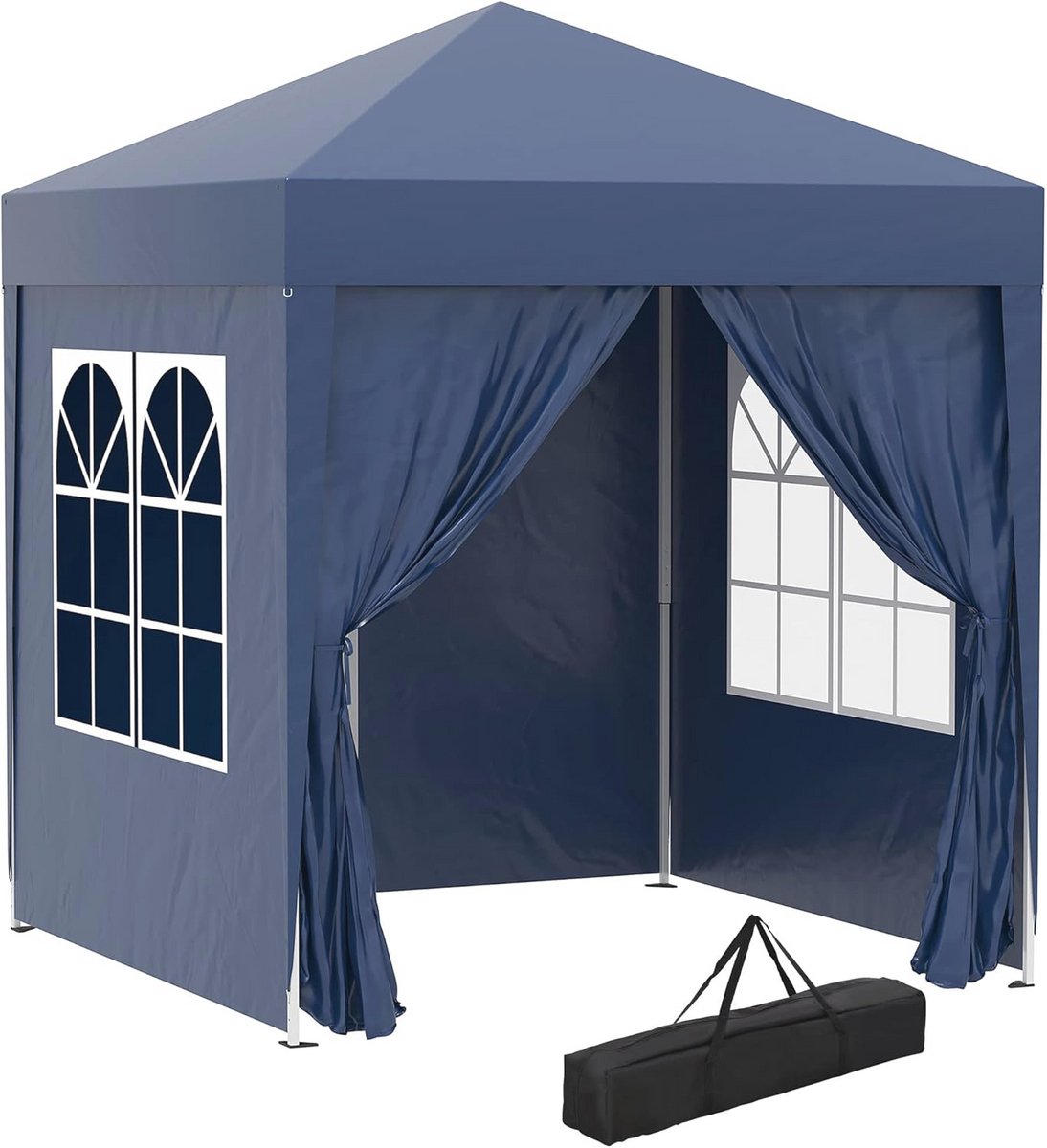 Opvouwbaar Tuinhuisje 2x2m met Wanden en Raamdeur - Partytent voor Buiten