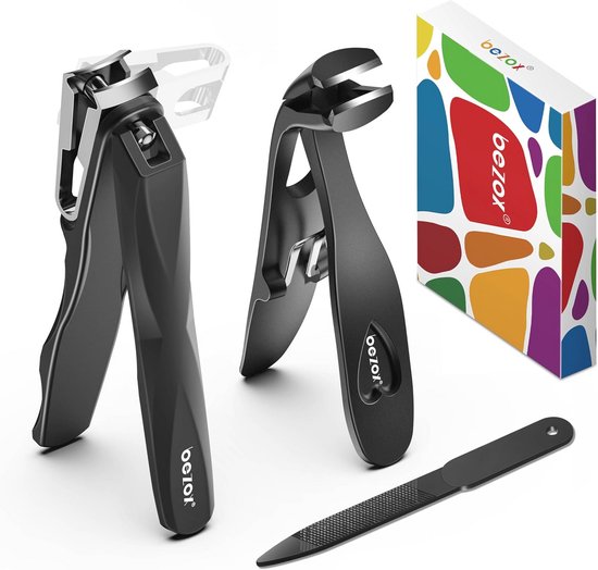 Foto: Comfortabele nagelknipper set voor senioren gebogen teennagelknipper en draaibare nagelschaar voor dikke nagels