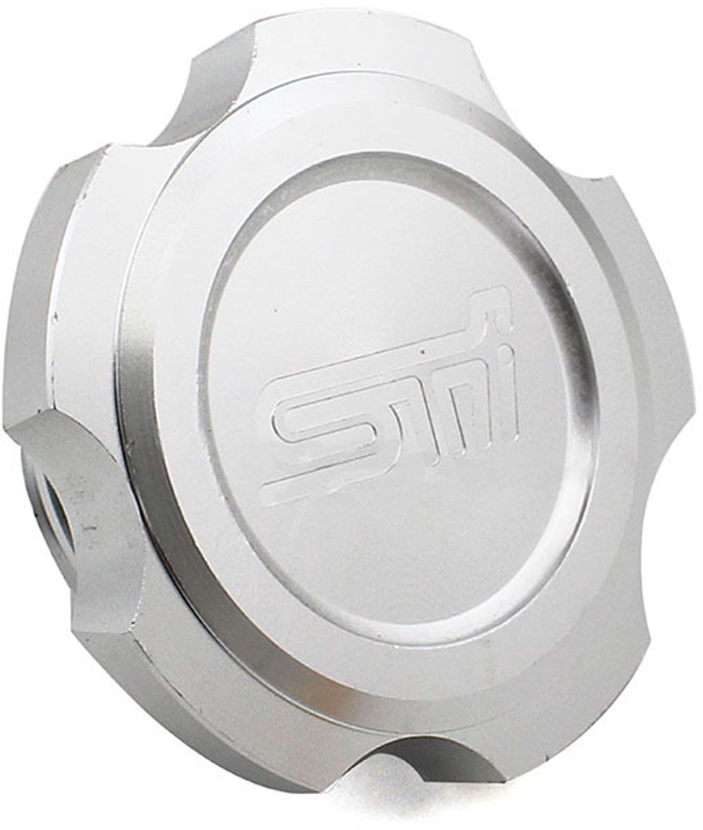 SK-Import Oliedop STi Style Aluminium Subaru - Zilver