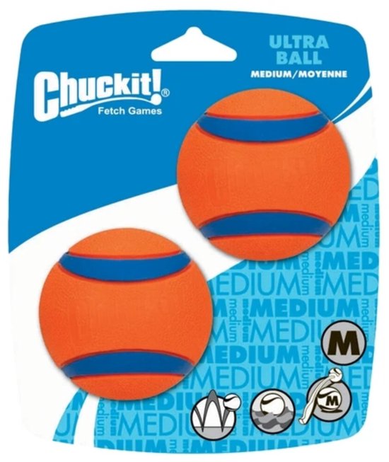 Chuckit Ultra Ball ø 6 cm - 2 x 2 stuks - Voordeelverpakking