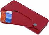 Ntech Samsung Galaxy A50 Flip Hoesje & Uitschuifbare Pasjeshouder Rood