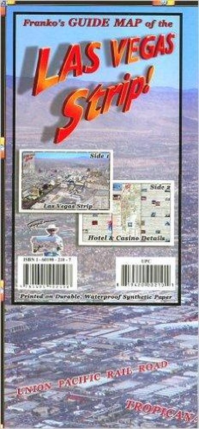 Franko Maps Las Vegas Strip Map - cover