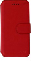 Ntech hoesje Geschikt voor iPhone 8 / 7 Luxe Portemonnee hoesje Furlo Design met Sta-Functie - Rood