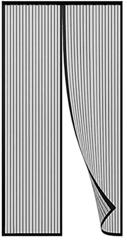 Magnetische Hordeur 110 x 260 cm Magnetische Sluiting, Lichtdoorlatend, Anti-Insect, Sterke Magneten, Zonder Te Boren Magnetisch Deurhor Voor Raamdeuren, Toegangsdeur, Zwart