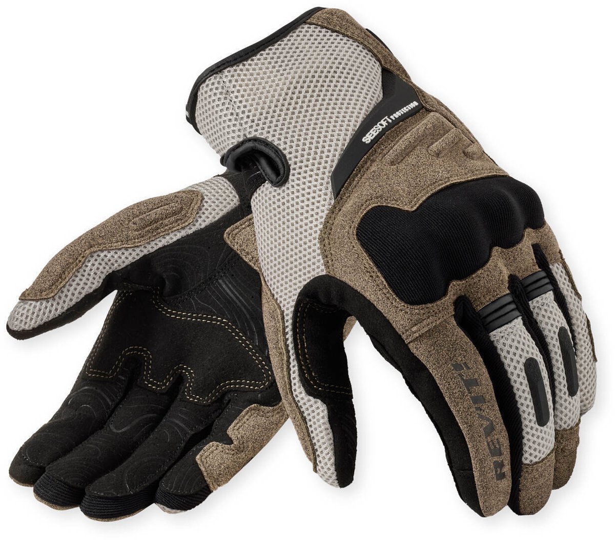 REV’IT! Cavern Sand Zwart Handschoenen - Maat XXL - Handschoen