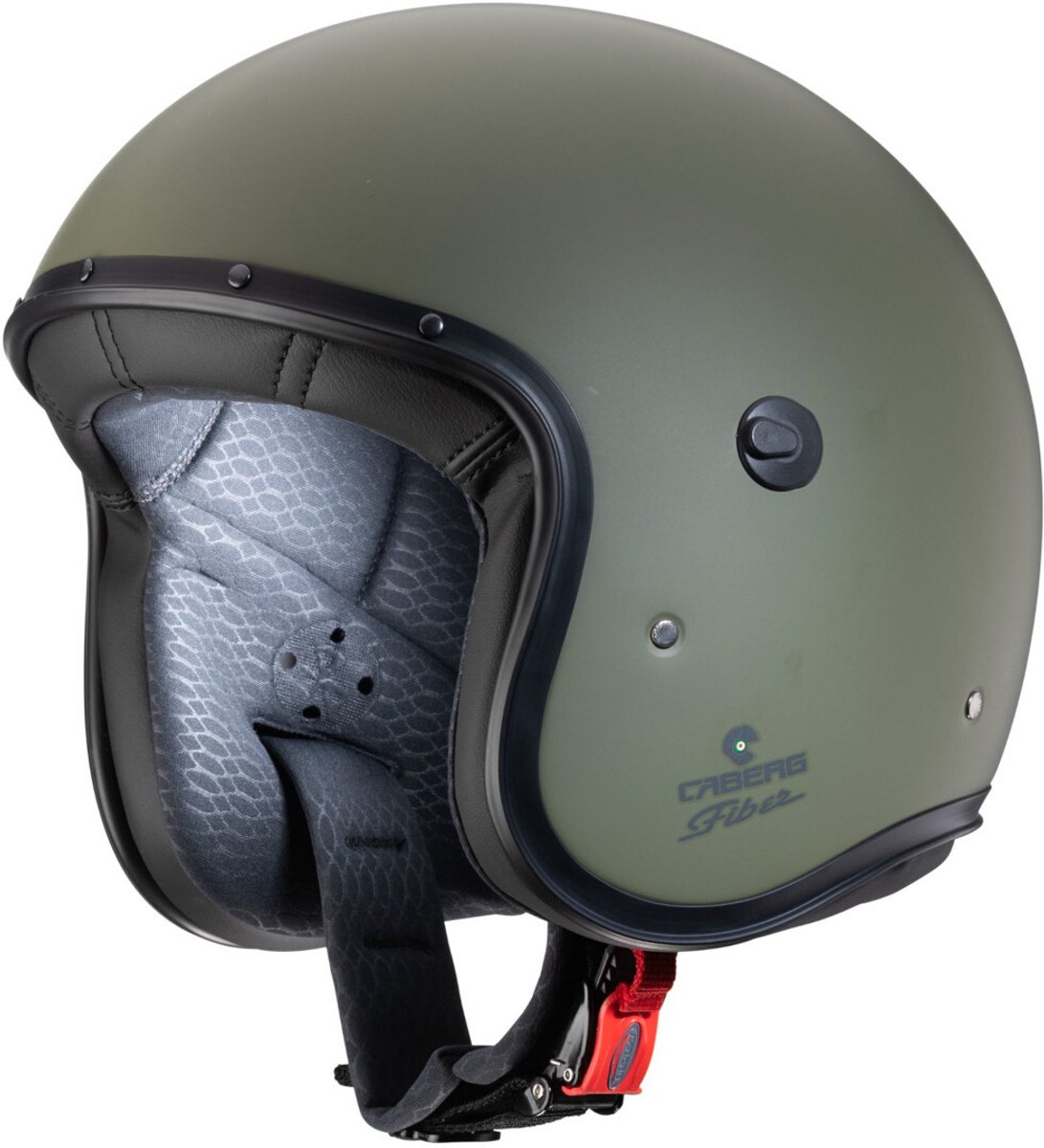 Caberg Freeride X Mat Olijfgroen Jethelm - Maat L - Helm