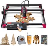 Laser Graveermachine 10W - 3.5 Inch Touchscreen - Laser Cutter - Laserprinter All In One - Graveren - Display - Zwart - Hout Acryl Laser Snijmachine - Bedienbaar Met APP