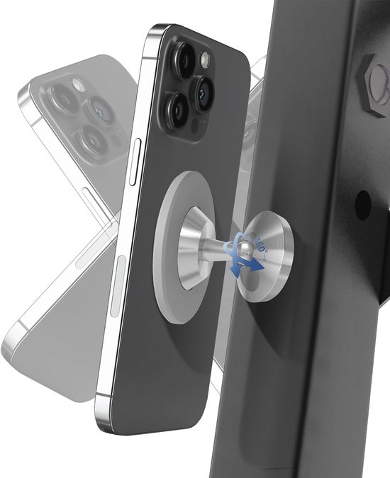 Magnetische Telefoonhouder Voor De Sportschool – 360° Verstelbaar, N52-magneet, Compatibel Met 4,7-6,5 Inch Smartphones