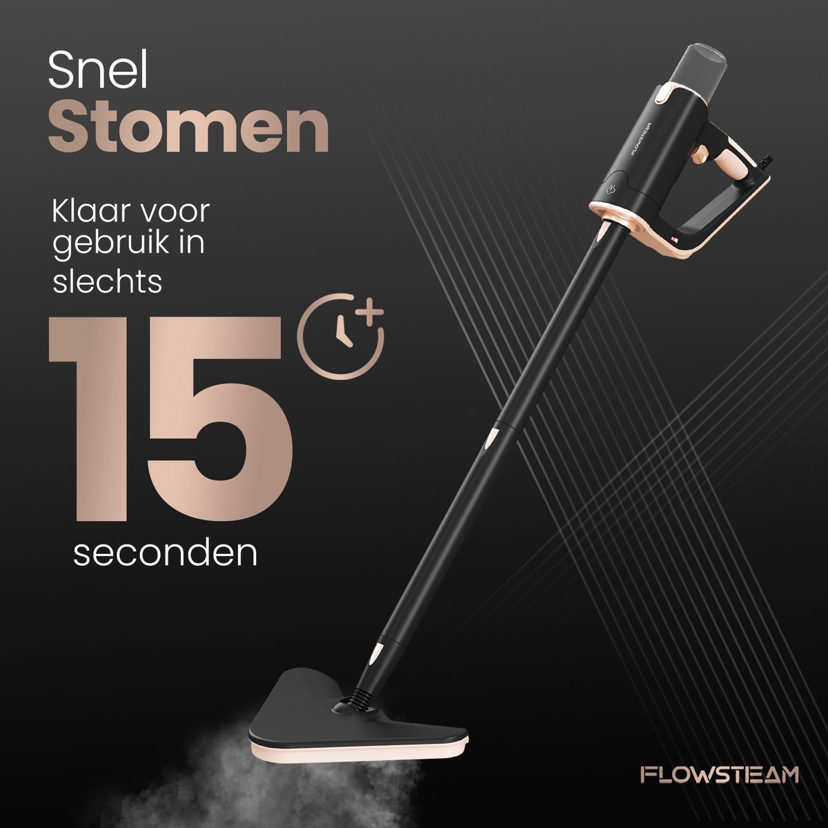 FLOWSTEAM® Luxe Stoomreiniger - 13 Opzetstukken - 120° Stoom – Tapijtreiniger – Vlekkenreiniger – Zetelreiniger - Handstoomreiniger – 5M Snoer - Inclusief 6 Microvezeldoekjes — cadeau in Cadeau-ideeën - foto 4