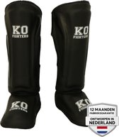 KO Fighters - Scheenbeschermers - Kickboksen - Vechtsport - Shinguards - Zwart - M