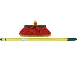 Telescopische steel 72  125 cm 2-delige universele steelstang vervangingssteel bezemsteel met schroefdraad reserveonderdeel steel vervanging telescopische steel telescoop (1, steel)