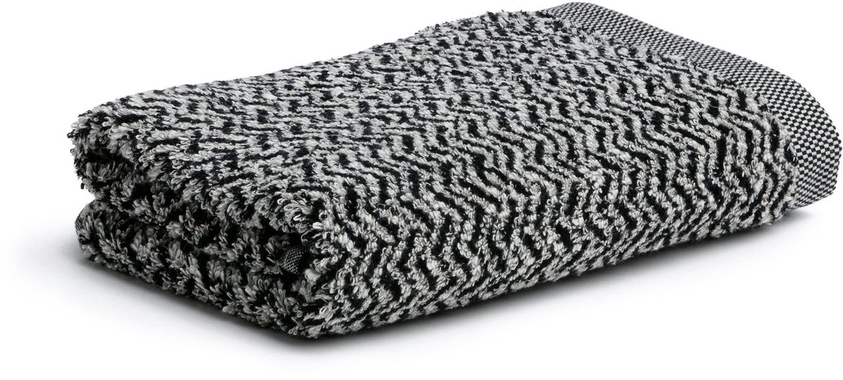 Ibenzoa® Elegante Handdoek in Visgraatpatroon met Luxe Materialen voor Stijlvolle Badkamertoepassing