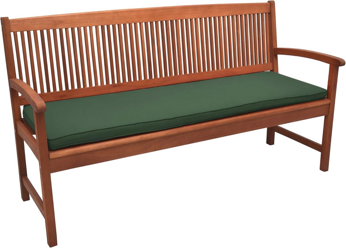 Zitkussen 150x48x5 cm Donkergroen voor Tuinbank - Afneembare Wasbare Hoes - Oeko-Tex Certi