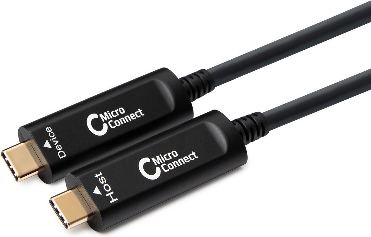 Microconnect MC-USB3.1CC10OP USB-kabel 10 m USB 3.2 Gen 2 (3.1 Gen 2) USB C Zwart (GEEN VIDEO)