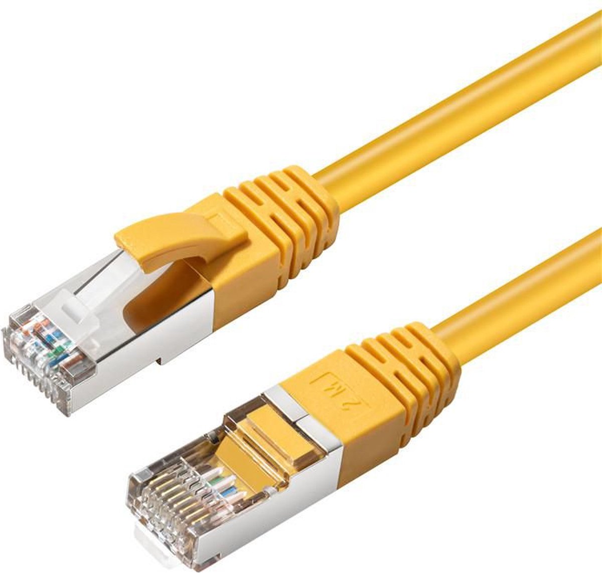 Microconnect MC-SFTP6A02Y netwerkkabel Geel 2 m Cat6a S/FTP (S-STP)