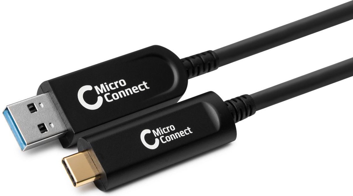 Microconnect MC-USB3.2CA15OP USB-kabel 15 m USB 3.2 Gen 2 (3.1 Gen 2) USB A USB C Zwart