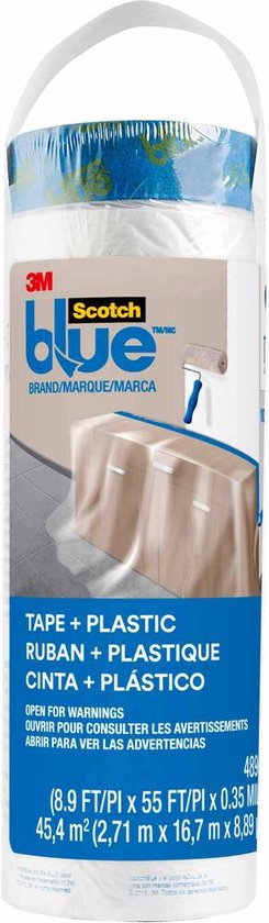 3M PT2093EL-107NEW Afdekfolie Blauw (transparant) (l x b) 17 m x 2.7 m 1 stuk(s)