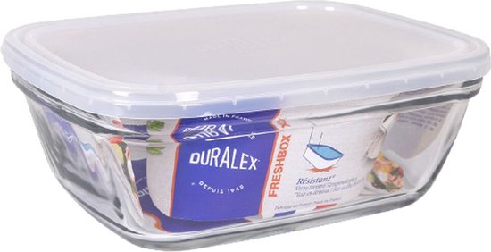 Boîte à lunch rectangulaire avec couvercle Duralex Freshbox Transparent 1,7  L | bol