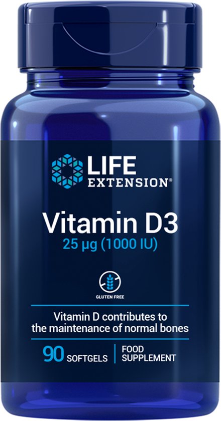 Vitamine D3 1000 UI - Boîte De 365 Softgels (Réservé Pour 1 An) | Cholécalciférol Nu U Nutrition