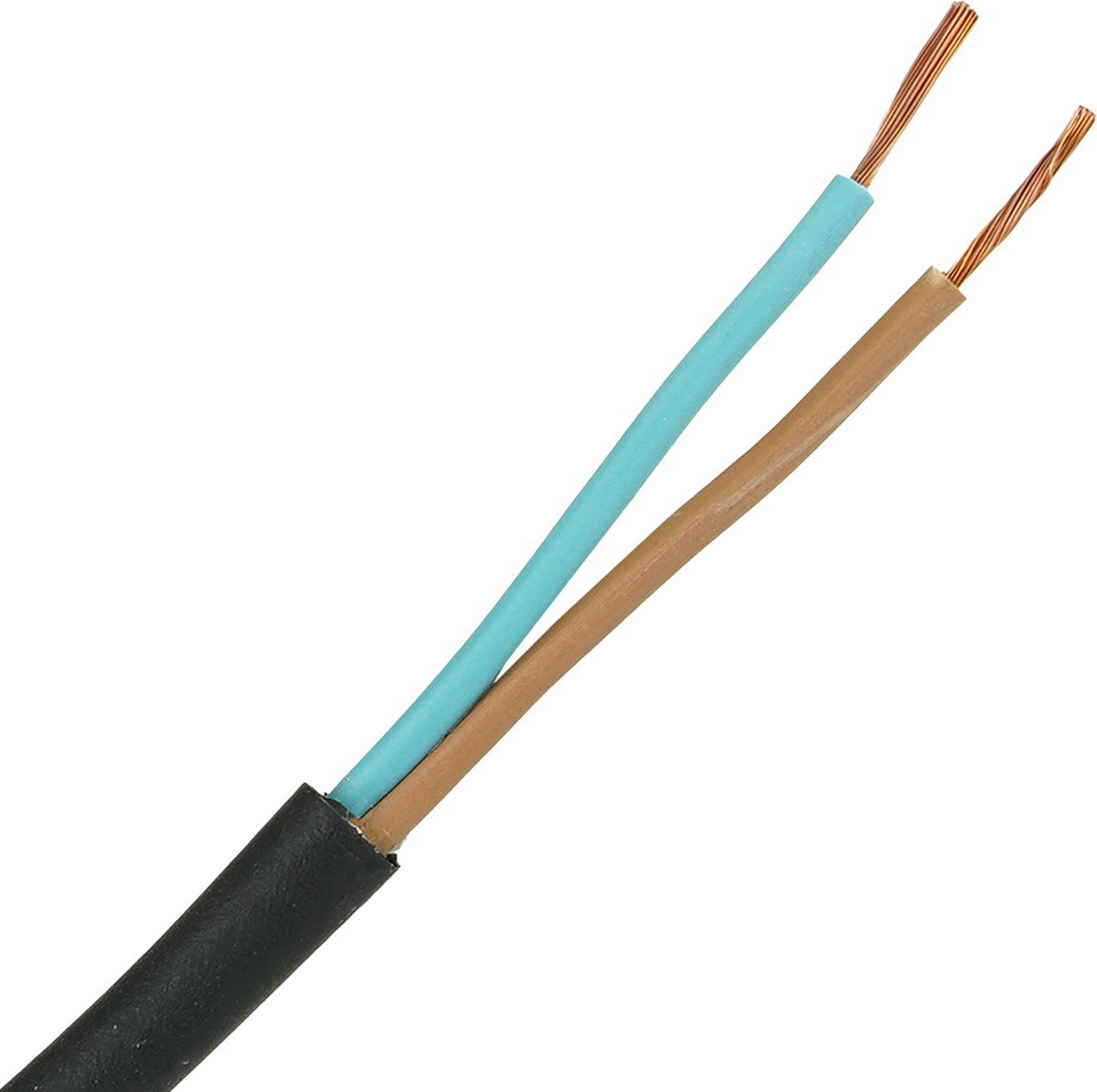Neopreen kabel H07RN-F 2x1mm² per rol 100 meter