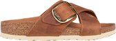 Birkenstock Siena Big Buckle Slippers - Dames - Cognac - Maat 39