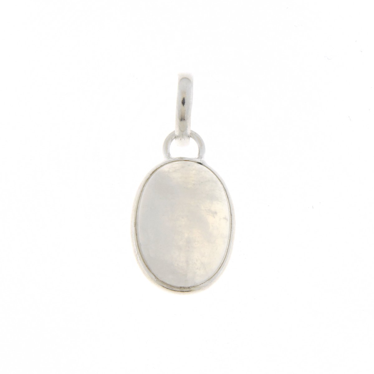 SilverGems Zilveren hanger met Regenboog Maansteen edelsteen