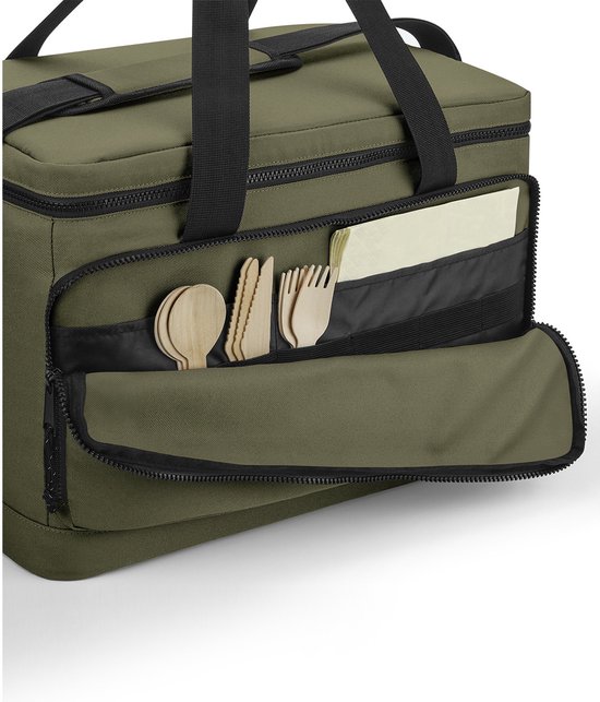 BLACK DECKER Trunk Storage Box - 59 x 36 x 30 cm - 2 vakken - extra zijvakken - met handgrepen - zwart
